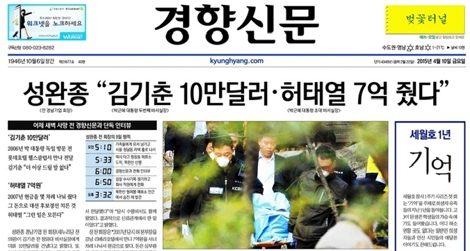 결국, 살아있는 권력엔 죄를 묻지 못한 '성완종 리스트'