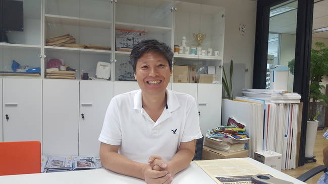 2016년 8월 본보와의 인터뷰 당시 모습. 