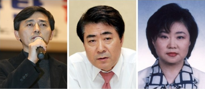 압축된 KBS 사장 후보자. 왼쪽부터 양승동 KBS PD, 이상요 세명대 저널리즘스쿨 교수, 이정옥 전 KBS 글로벌센터장.  