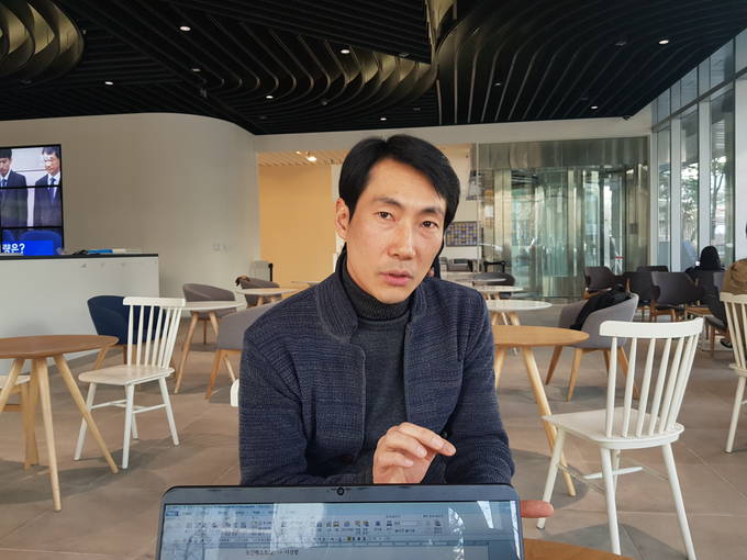 지난 26일 서울 상암동 JTBC 사옥에서 만난 내러티브혁신팀장 임진택 탐사플러스팀 기자. 
