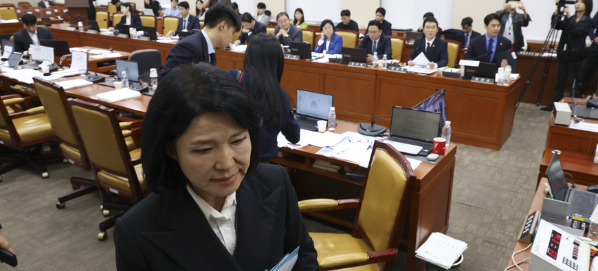이진숙, 과방위 국정감사서 제척… 여당 주도 의결에 반발