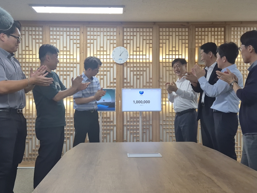 JTV뉴스 유튜브 구독자 100만 돌파