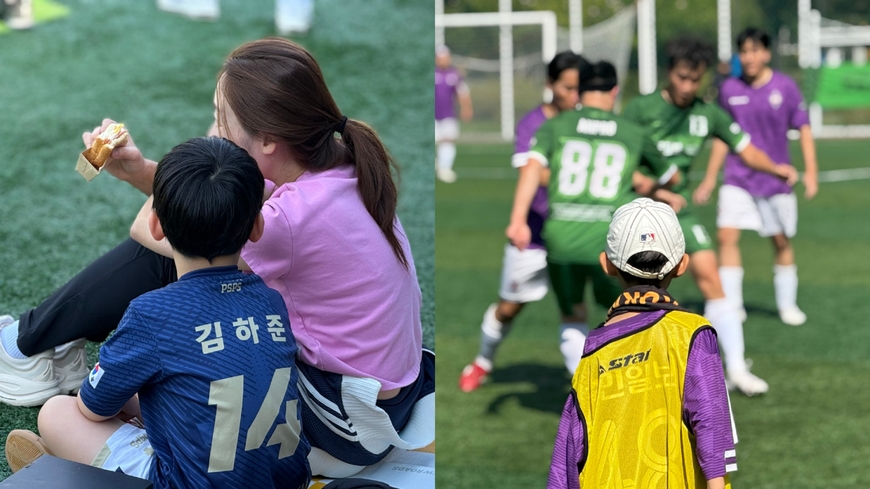선후배와 가족, 동네 주민까지… "선수들 잘한다" 힘찬 응원