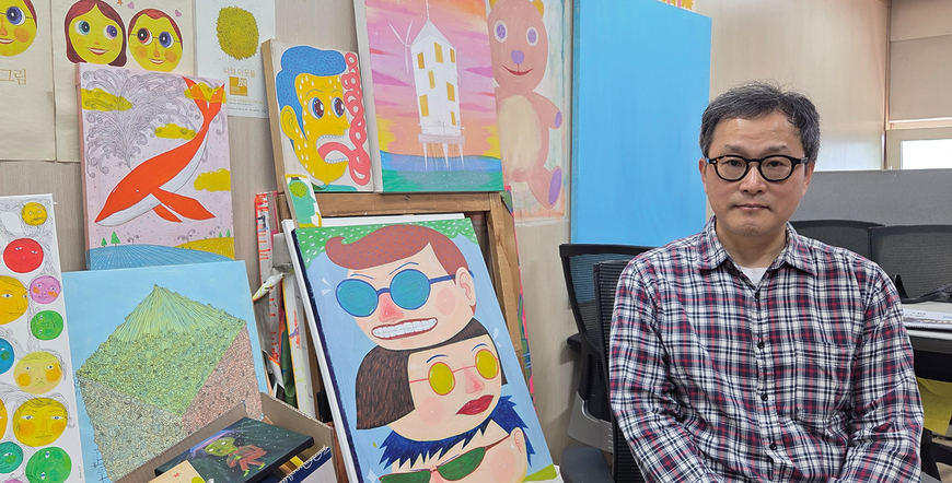 화제된 '투박한 자동차 일러스트', 27년차 미술기자 작품?