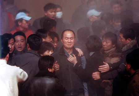 사진보도부문 수상작 '난장판 민노총 대의원대회'