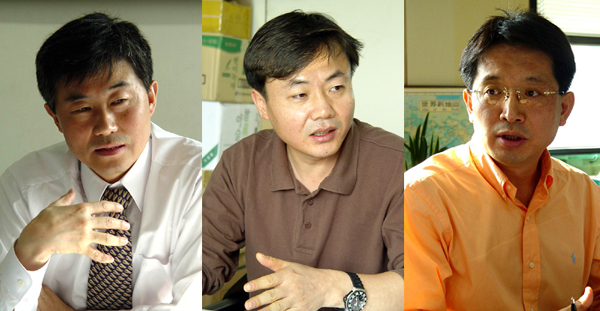 왼쪽부터 설원태 경향신문 여론독자부 차장, 이재강 KBS 기자, 허행량 세종대 신문방송학과 교수.