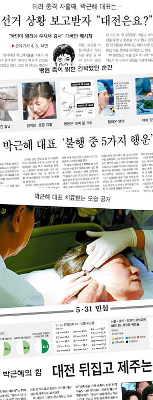 박근혜 대표 관련 중앙일보 보도.